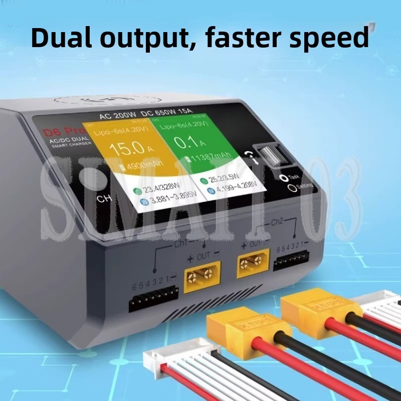 Drone Battery Smart - Carregador Inteligente HOTA D6 Pro |