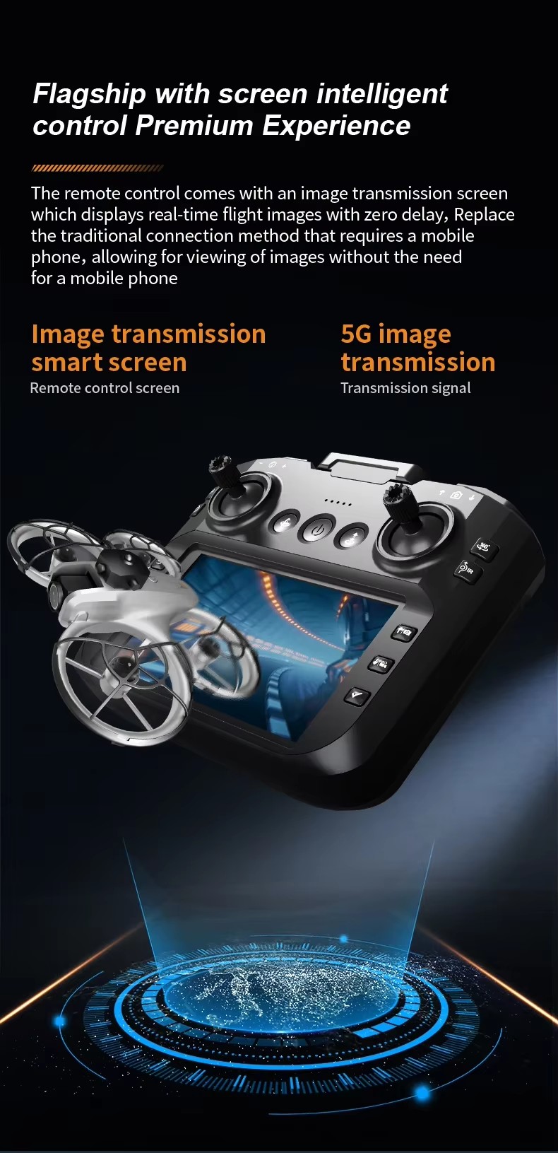 Drone Battery Box - Drone com Tela Grande de 4,3
