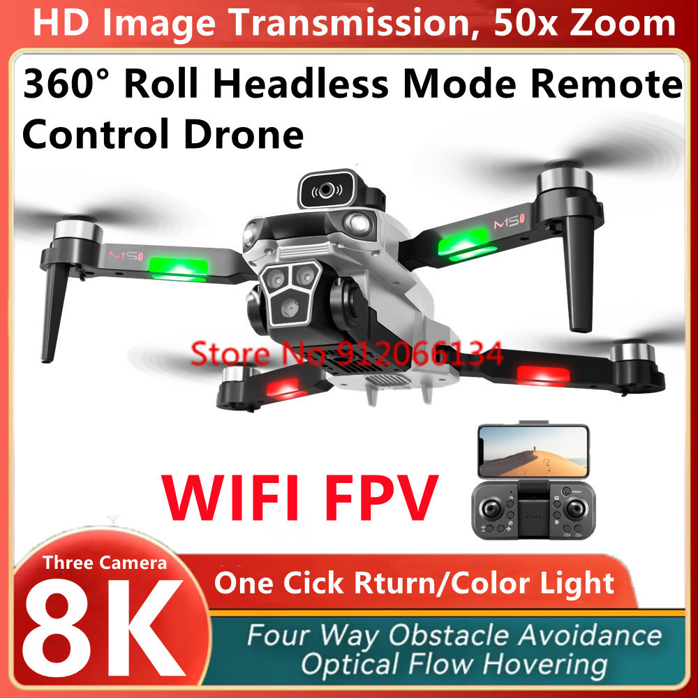 Drone Battery Box - 8K Três Câmeras WIFI FPV RC