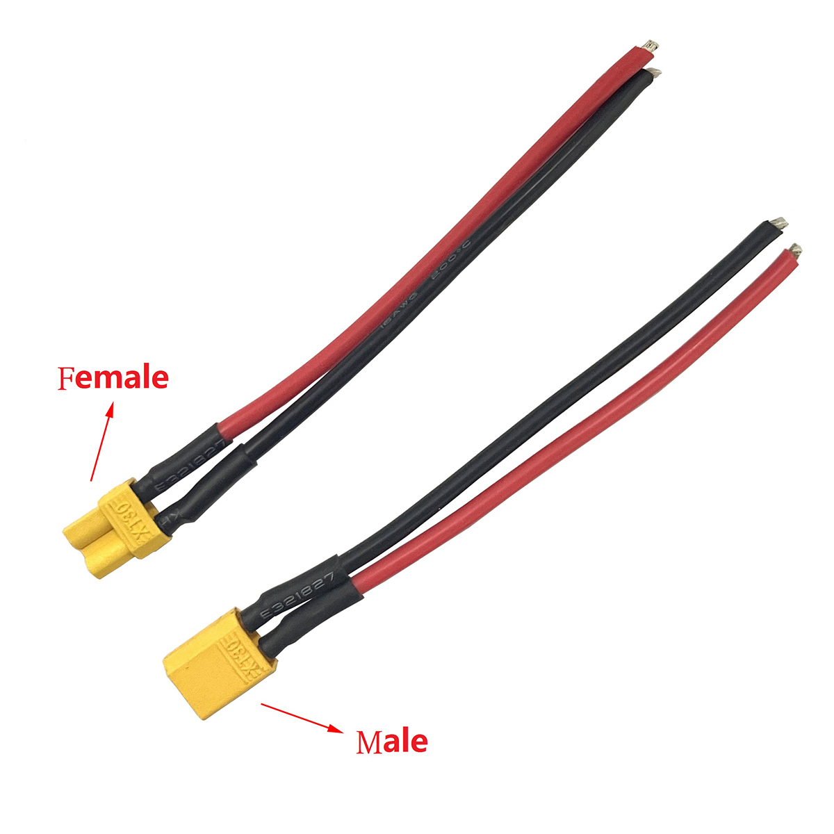 Drone Battery Balance Charger - Conector macho e fêmea xt30 com
