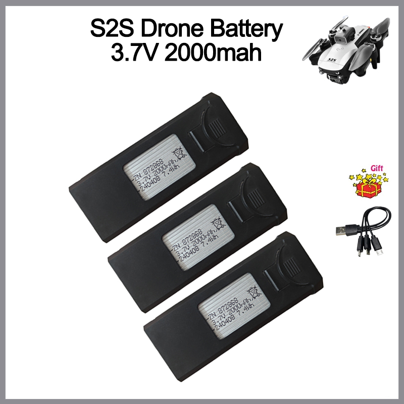 Eachine Drone E58 - Bateria drone s2s 3.7v 2000mah para