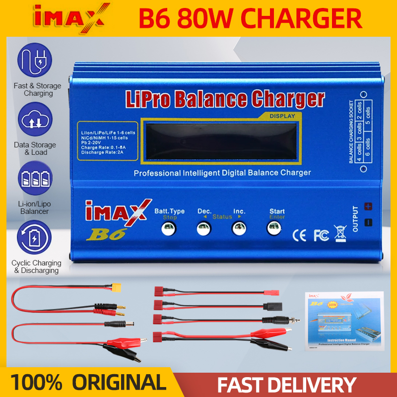 Drone Battery Balance Charger - Max b6 80w carregador de bateria